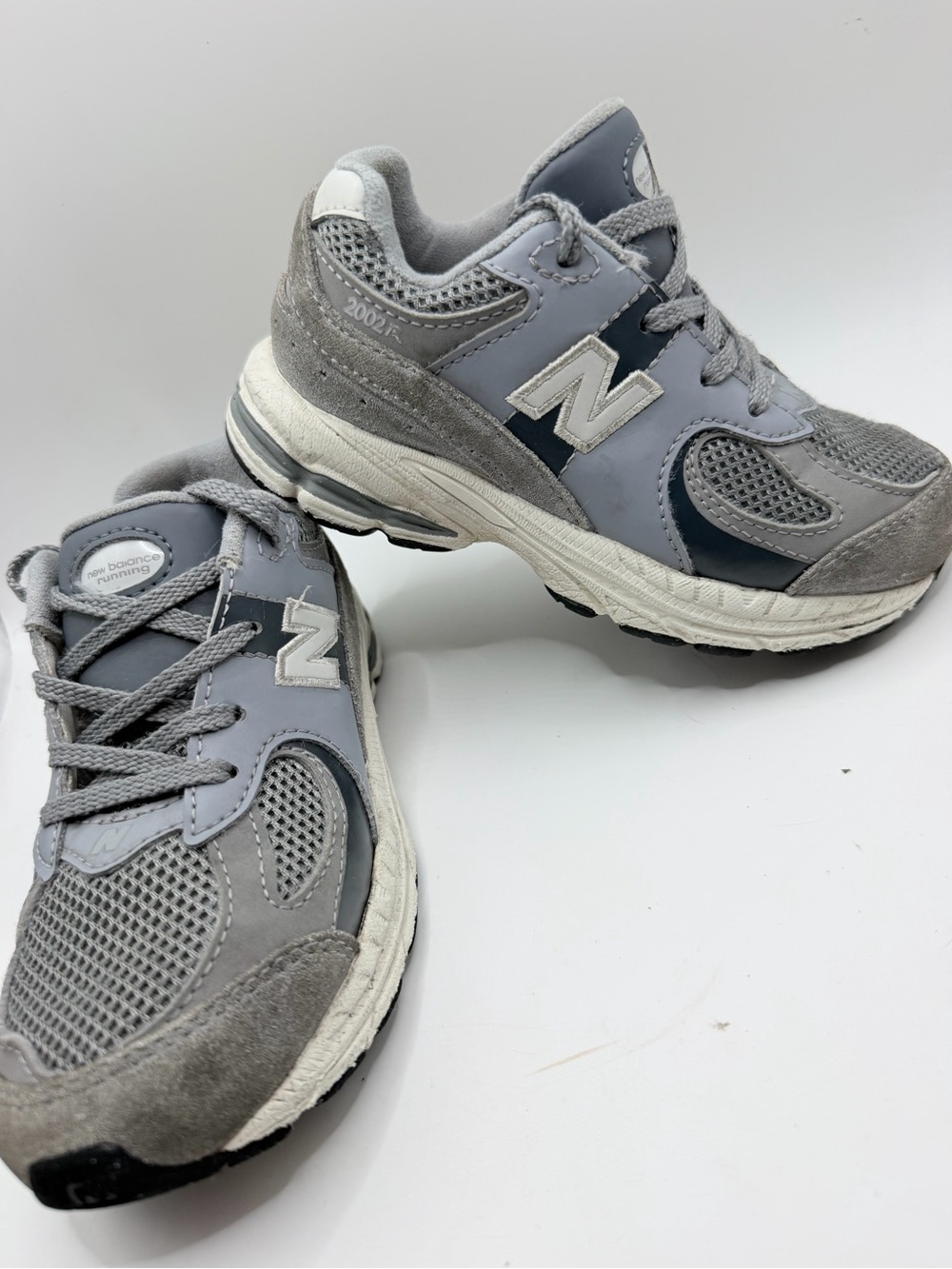 New Balance 2002R Kids' Gray and Light Gray Sneakers